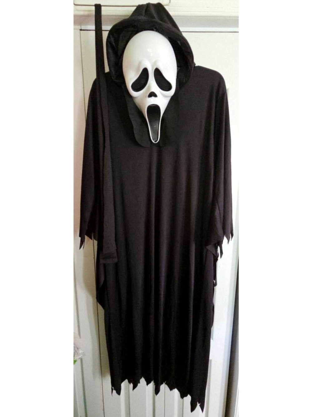 Ghost Face Costume Kids Mask Robe Scream Halloween Horror Killer Scary Movie